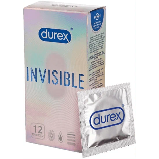 דורקס INVISIBLE קונדומים אקסטרה דקים